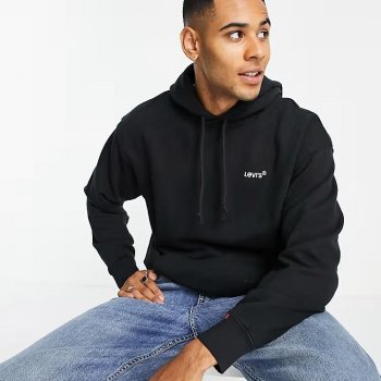 Levi’s Hooded Sweatshirt in Black: Easy Style, All Day