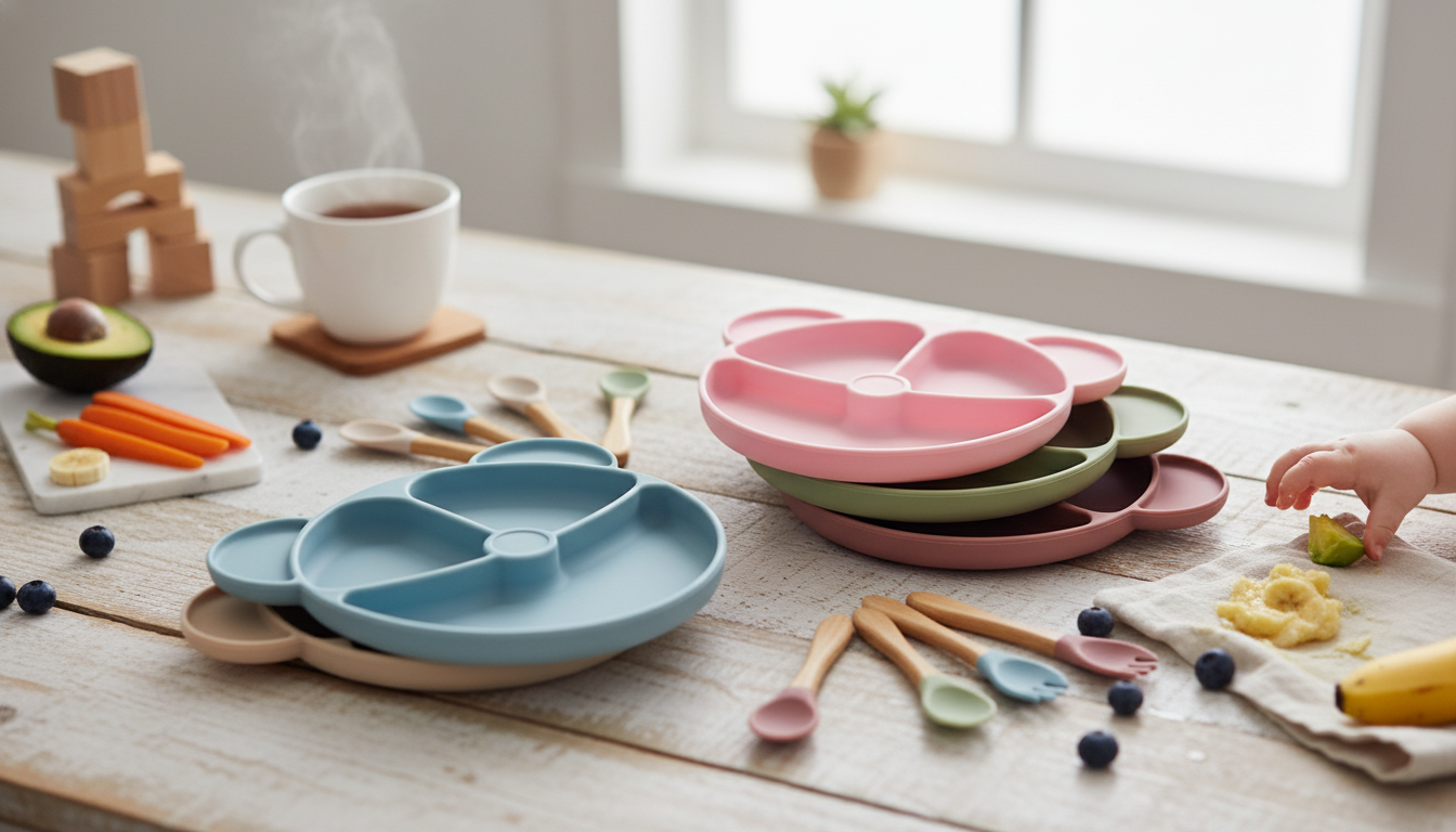 Cleaner Baby Led Weaning With a BPA-Free Silicone Set