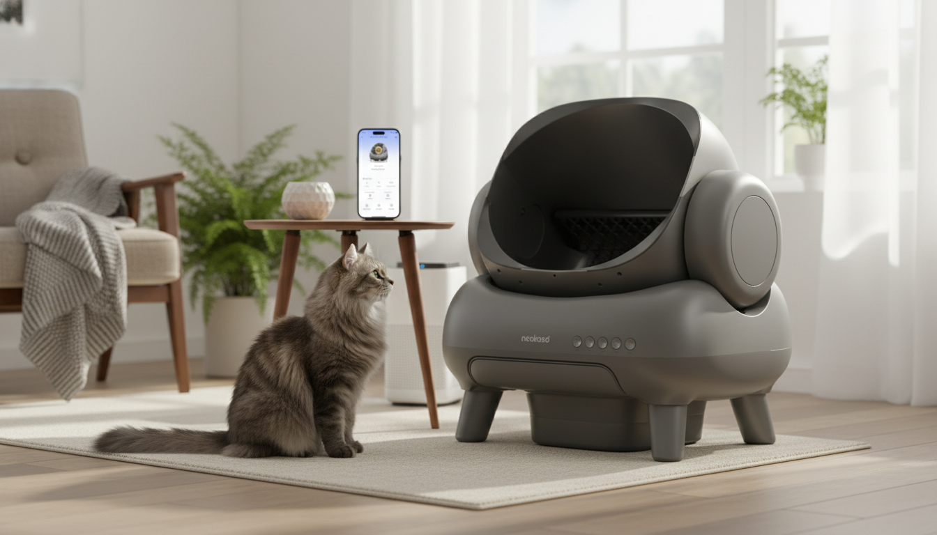 Smart Self-Cleaning Litter Box: App Control & Odor Cut