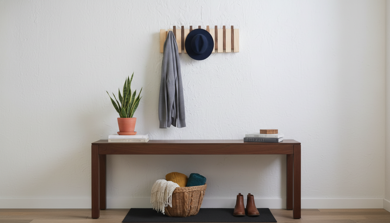 Wood Wall Coat & Hat Rack: Size, Height & Mounting Tips