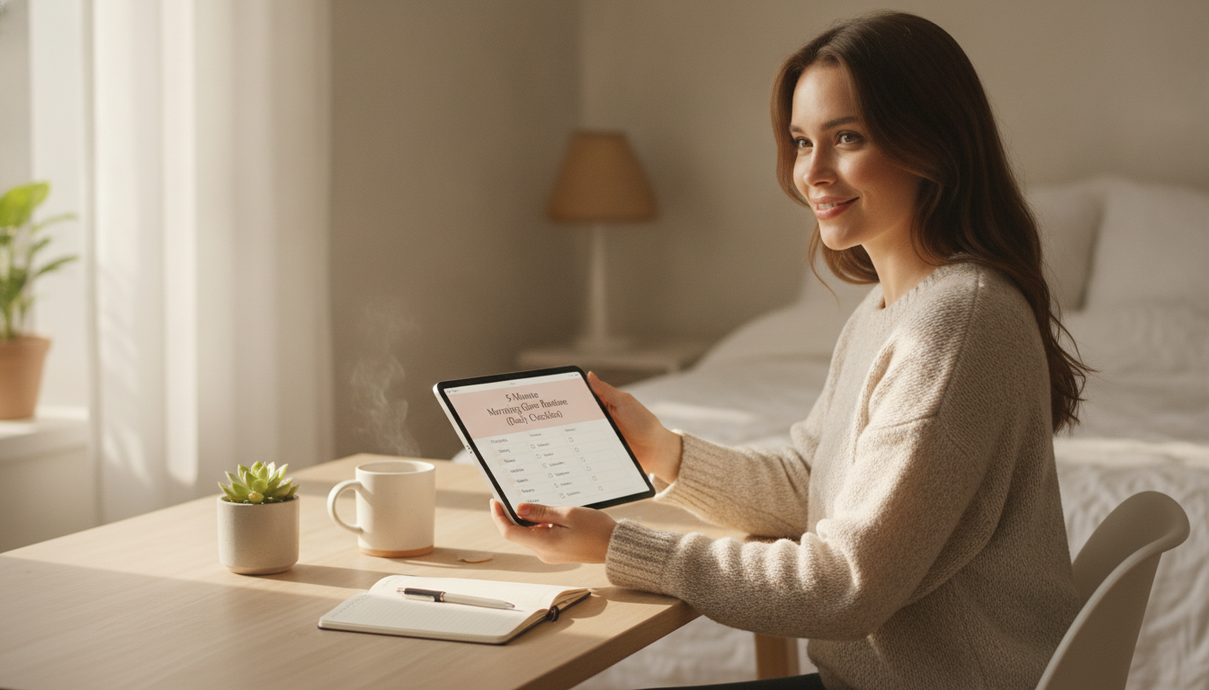 5-Minute Morning Glow Routine: Simple Daily Checklist