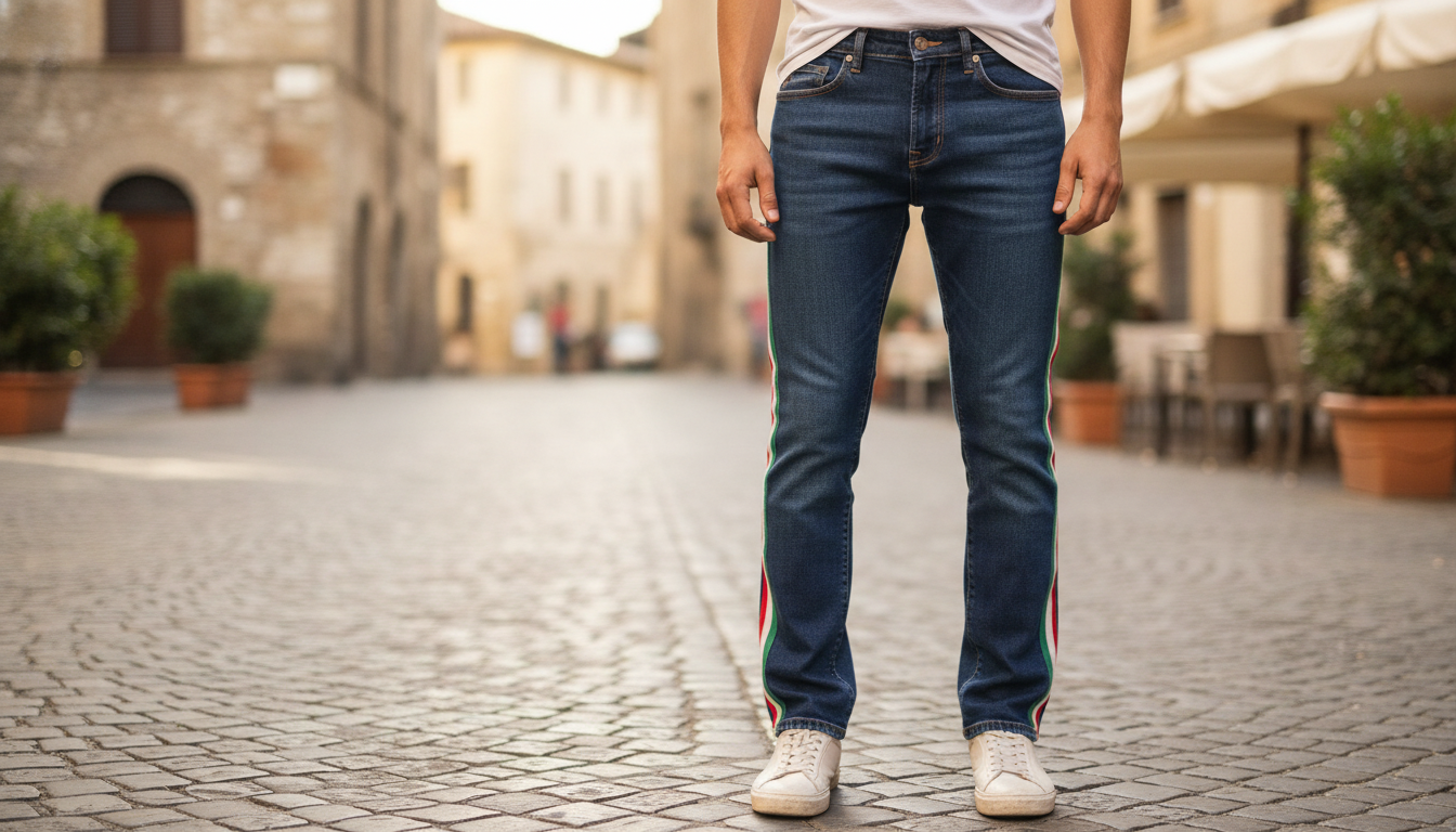 Baldinini Trend Regular Jeans: Tricolor Insert Style Guide