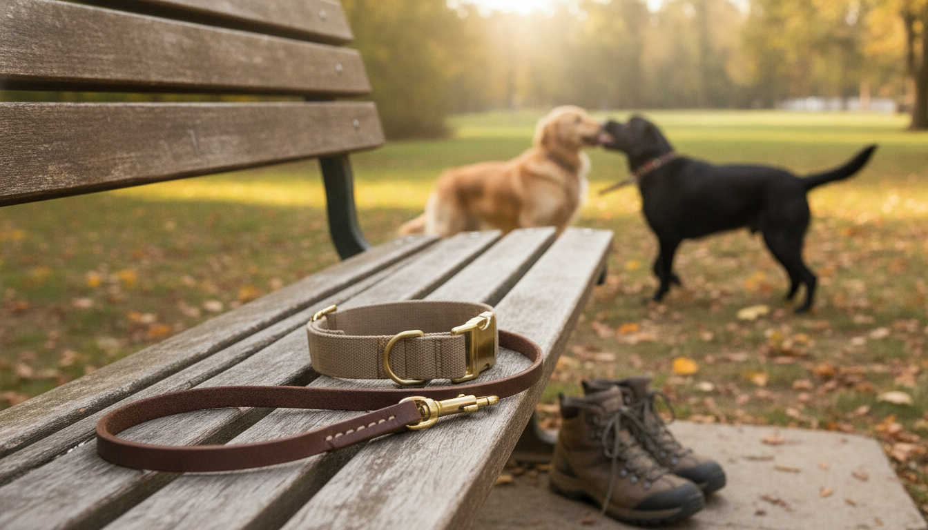 Genuine Leather Multifunction Dog Leash: Walk Any Way
