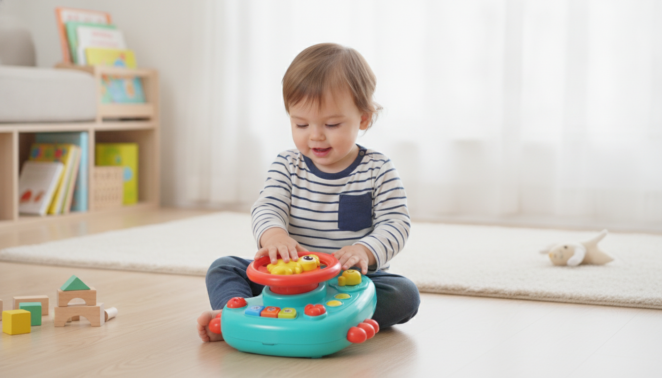 Crab Steering Wheel Toy: Interactive Play for Toddlers