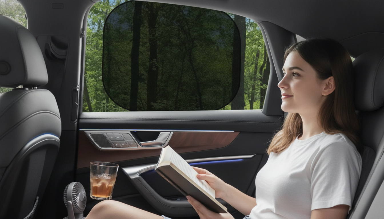 Mesh Car Side Window Sun Shade Curtain: Cooler Rides