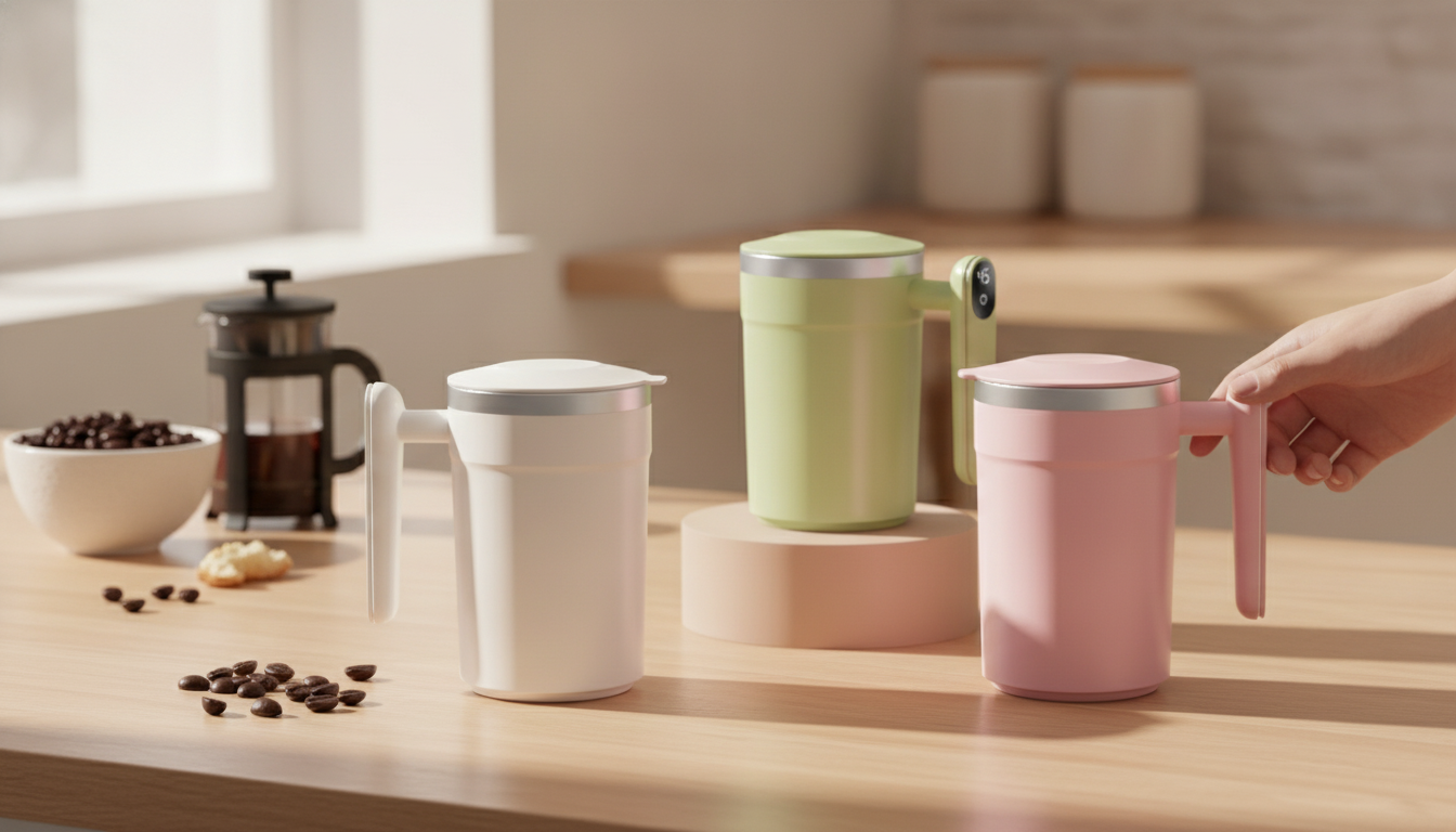 Self-Stirring Coffee Mug: Smooth Mixes in Seconds
