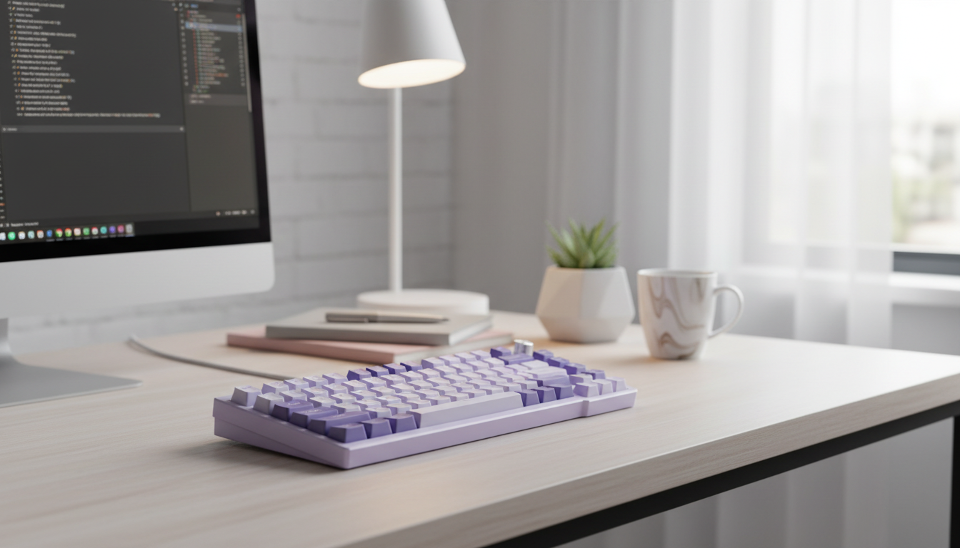 Compact 75% RGB Hot-Swap Gaming Keyboard + Volume Knob