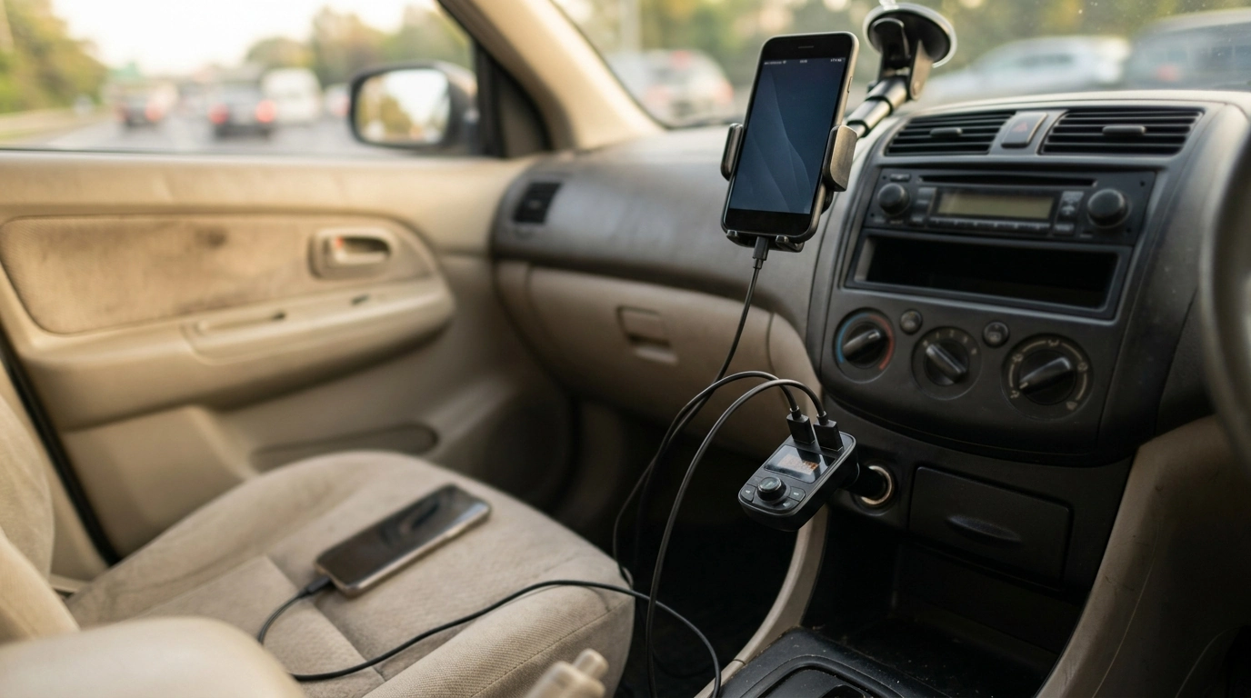 Dual USB QC3.0 Bluetooth FM Transmitter for Any Car