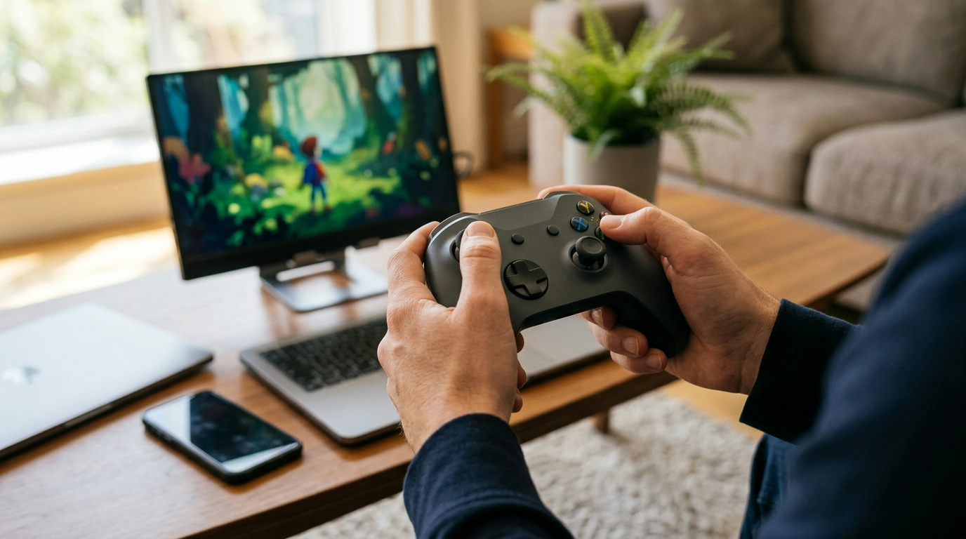 Hall Joystick Bluetooth Gamepad for Switch, PC & Mobile