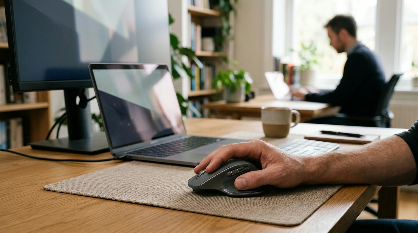 Wireless Silent Mouse: 8000 DPI Bluetooth Comfort
